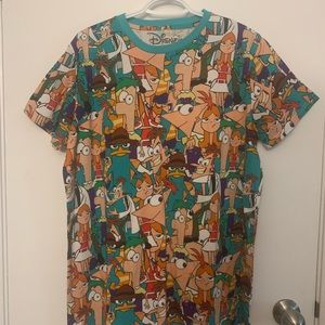 Cakeworthy Phineas and Ferb AOP Shirt